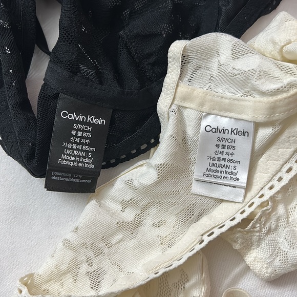 CALVIN KLEIN BRALETTE MESH SET OF TWO - Picture 7 of 7